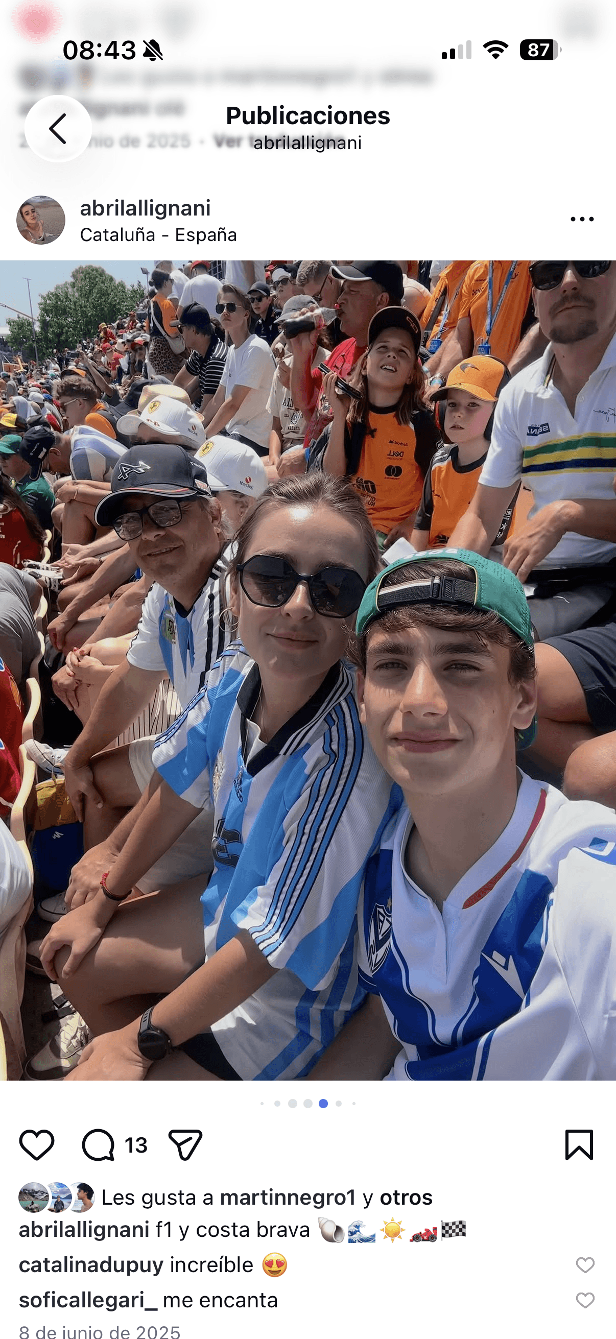 Familia Allignani en Monza
