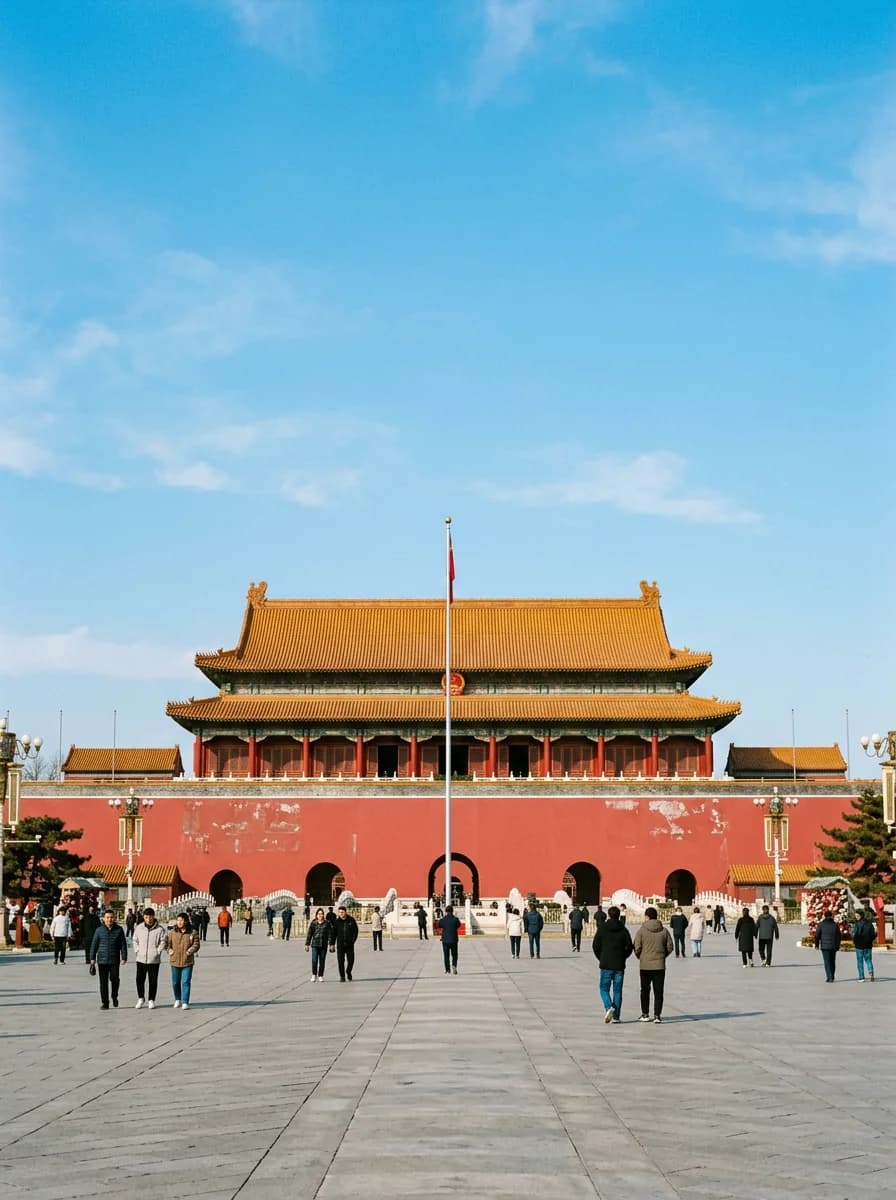 La Puerta de la Paz Celestial en Tiananmen