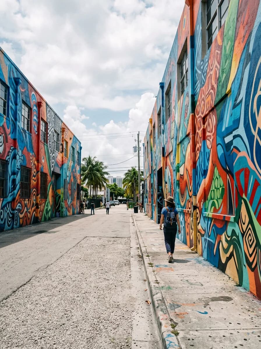 Murales gigantes en las paredes de Wynwood