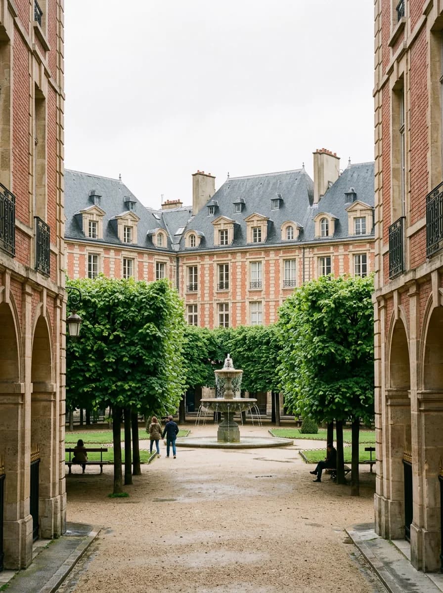 Place des Vosges, en Le Marais