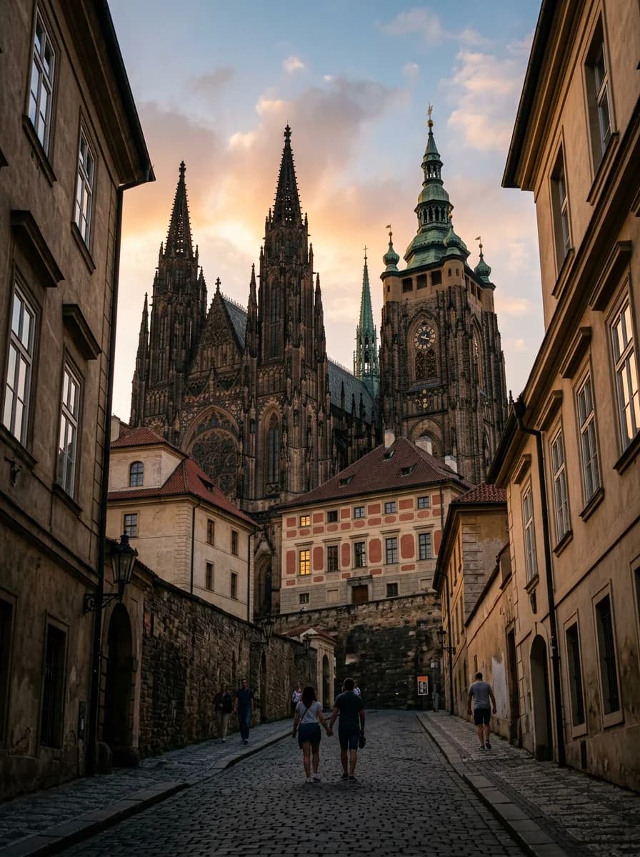 El Castillo de Praga y la Catedral de San Vito